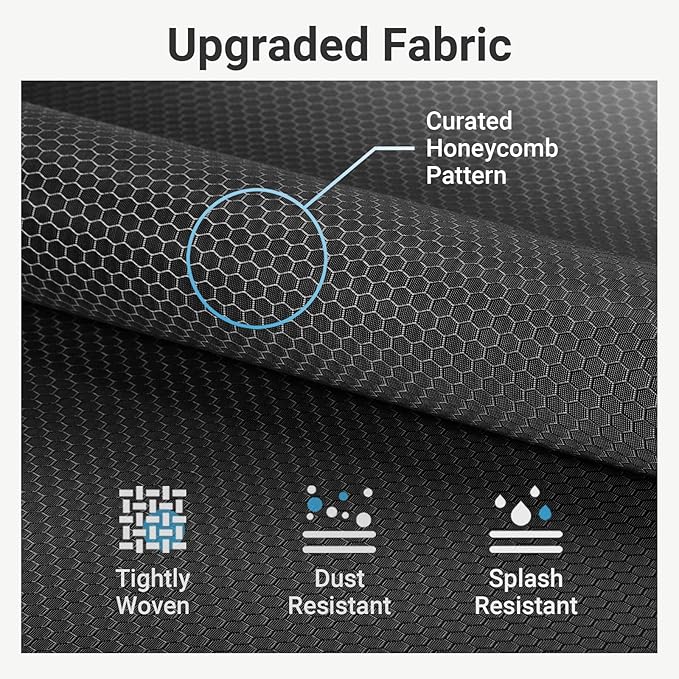 VIPEK V4C Garment Rack with Cover, Heavy Duty Portable Closet Adjustable Metal Clothing Rack for Hanging Clothes with Hanging Rods & Side Hooks, Max Load 810lbs, Black Rack with Black Cover