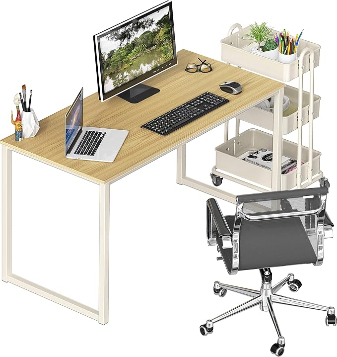 SHW Mission 48-Inch Home Office Computer Desk, Oak