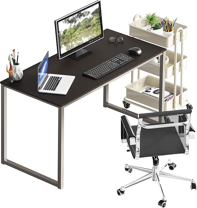 SHW Mission 48-Inch Home Office Computer Desk, Espresso