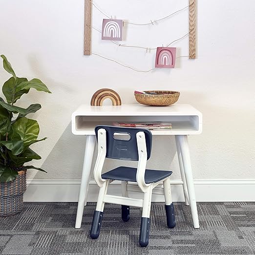 ECR4Kids Classroom Adjustable Chair, Flexible Seating, Grey, 2-Pack