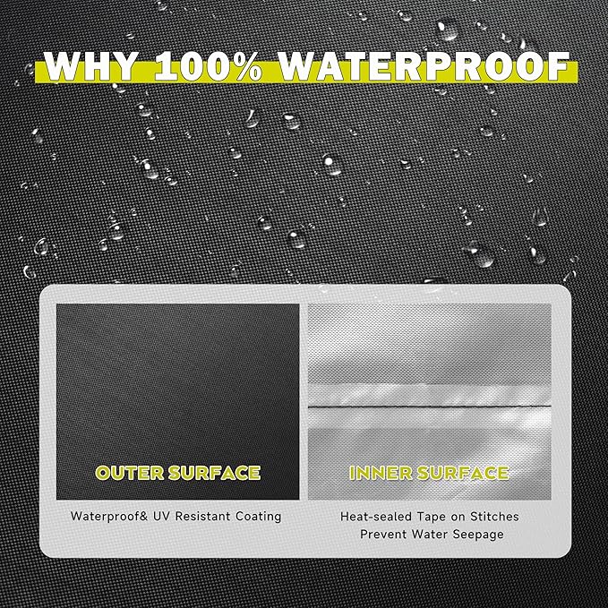 Griddle Cover for Royal Gourmet GB8001B 8-Burner Gas Grill, Flat Top Grill Cover for Royal Gourmet GB8003 8-Burner Outddor Griddle-Waterproof