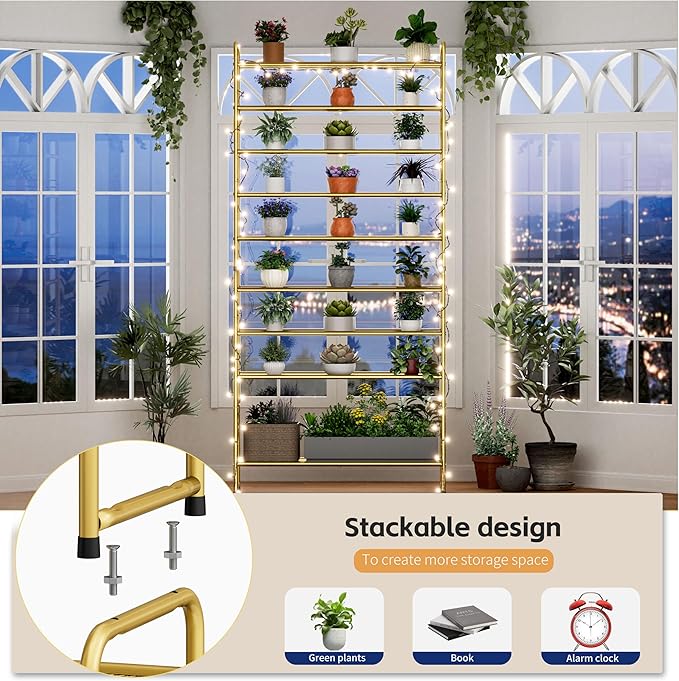 SUFAUY 33" Wide Shoe Rack, 5-Tier Shoe Storage Rack for 24-30 Pairs of Shoes, Mesh Shoe Organizer for Entryway Closet, Steel Frame, Industrial, Gold