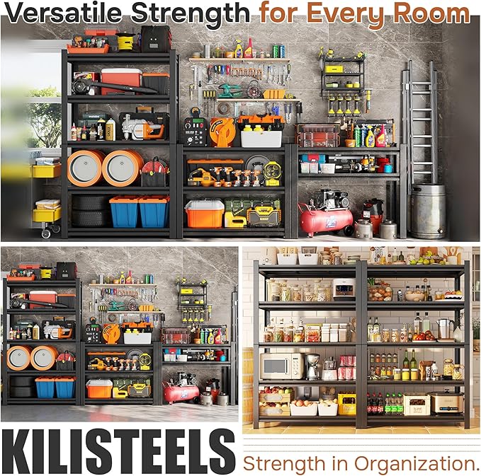 47.2''W Wire Shelving Unit,3500LBS Capacity Heavy Duty Storage Shelves，Adjustable Metal Shelving for Kitchen Pantry Office Wire Rack for College Dorm School, 47.2" W x 71.2" H x 23.6" D