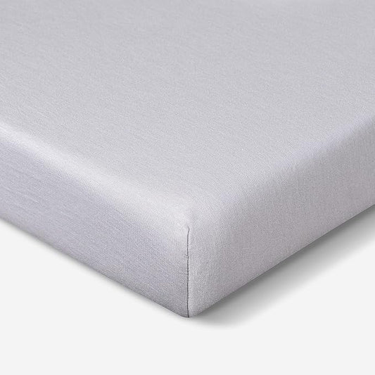 Bedgear Baby Hyper-Wool Performance Crib Sheet – Warmth No Overheating – Soft Touch Wool Blend – Fitted, Breathable, Machine Washable Crib Sheet – 50% Polyester, 45% Viscose, 5% Wool, Light Grey