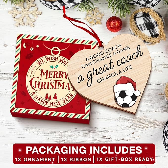Soccer Ornaments for Christmas Tree - Perfect Soccer Gifts for Boys and Girls, Ideal Ornaments for Soccer Players and Coaches, 2025 Soccer-Ornament for Christmas Decoration