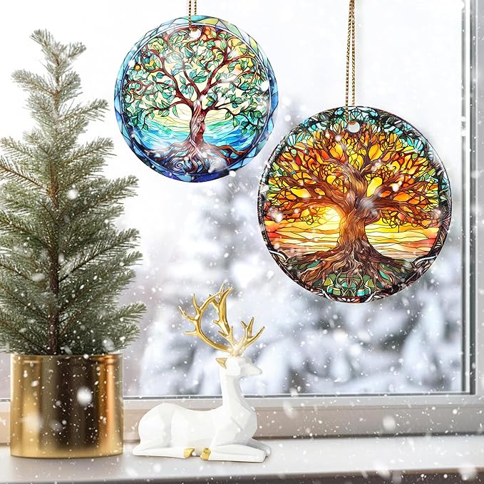 Christmas Ornament, Tree of Life Ornament, Christmas Decoration, Heirloom Keepsake, Holiday Ornaments, Xmas Gift Exchange, Gift Idea, Christmas Tree Ornament