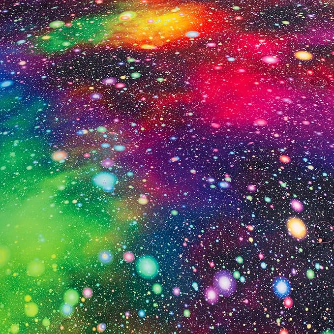 Tailor Shop Galaxy Comforter Set Colorful Outer Space Starry Sky 3D Night Printed Bedding Set for Girls Boys Kids King Size with 1 Comforter 2 Pillowcases……