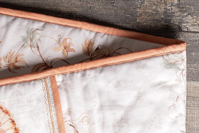 Maison d' Hermine Double Oven Mitt (7" x 35") 100% Cotton Heat Resistant BBQ Cooking Gloves with Loop for Thanksgiving Christmas Decorations Baking Cooking Barbeque Handling Hot Pan (Giving Thanks)