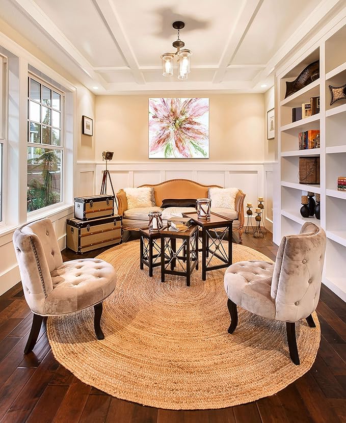 Wexford Home Floral Strokes Gallery Wrapped Canvas Wall Art, 16x16 (18646-16x16)