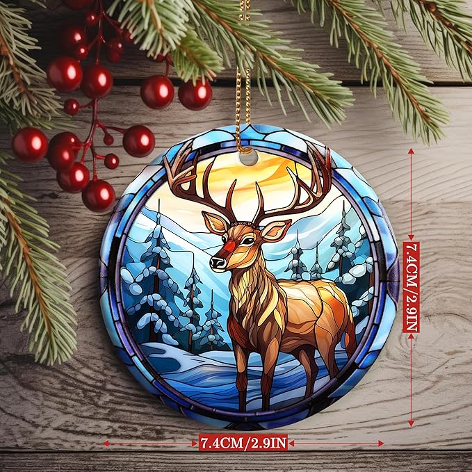 Christmas Ornament, Elk Ornament, Christmas Decorations for Tree, Heirloom Keepsake, Gift Idea