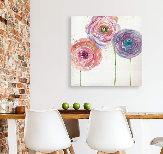 Wexford Home Summer Fields III Gallery Wrapped Canvas Wall Art, 32x32,