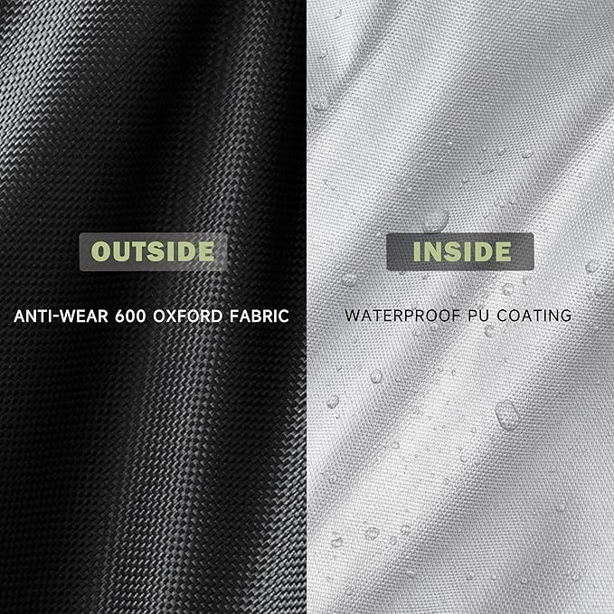 Grill Cover for NXR 3 Burner Portable Gas Grill, Heavy-Duty 600D Tabletop BBQ Cover for NXR 3 Burner Outdoor Barbecue