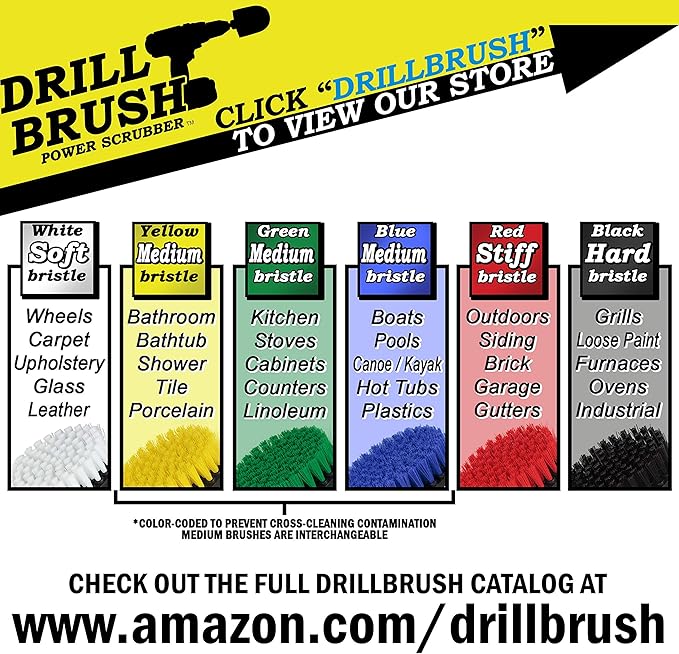 The Ultimate No-Wire Grill Brush Kit - BBQ Accessories - Drill Brush - Rust Remover - Cast Iron Skillet - Grill Cleaner - BBQ Brush - Grill Accessories - Grill Scraper - Electric Smoker - Gas Grill