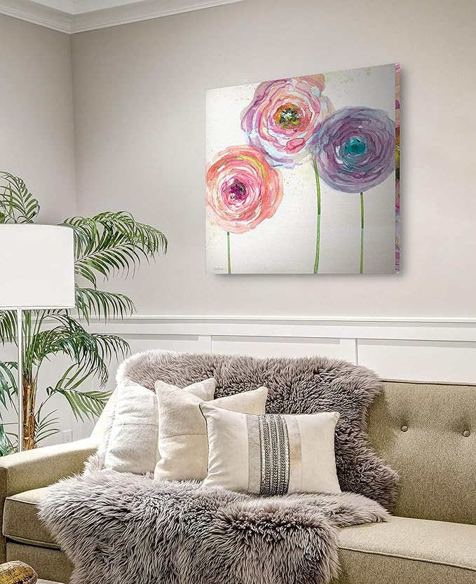 Wexford Home Summer Fields III Gallery Wrapped Canvas Wall Art, 32x32,