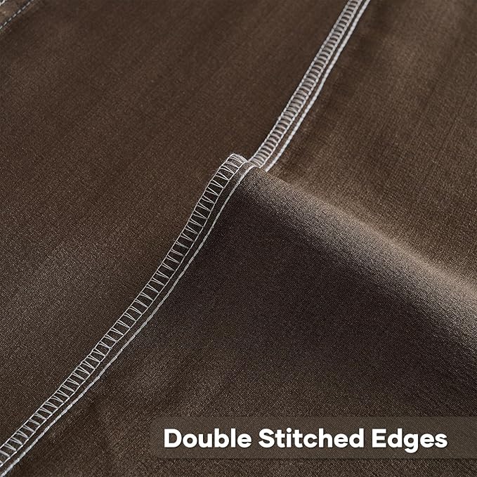 FUTEI Golden Brown Decorative Throw Pillow Covers 22x22 Inch Set of 2,Soft Cozy Wheat Ear Striped Patterns Cushion Cases,Modern Home Decor for Couch Bed Living Room