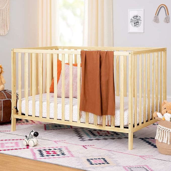 daVinci Union 4-in-1 Convertible Crib - GREENGUARD Gold Certified - Convertible Baby Crib to Toddler Bed, Daybed, Full-Size Bed - Wooden Baby Bed w/Four Adjustable Heights - Natural