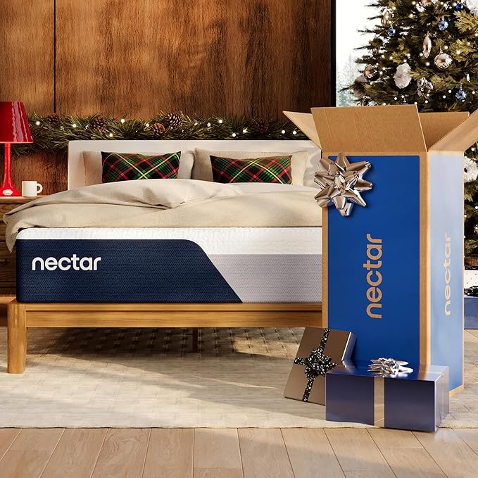 Nectar Premier Hybrid 13” King Mattress - Medium Firm - Memory Foam & Innerspring Coils - Cooling Upgrade - 2” Pressure Relief Layer - Mattress in a Box - 365-Night Trial & Forever Warranty