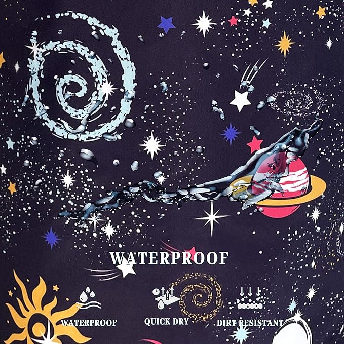 Colorful Galaxy Planet Laundry Basket Foldable Oxford Cloth Starry Sky Laundry Hamper With Handle Portable Clothes Storage Basket 18.9 X 16.5 Inch Storage Bag For Laundry Room/Bathroom/Bedroom