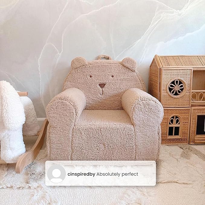 GAP babyGap Sherpa Bear Chair - Greenguard Gold Certified, Tan