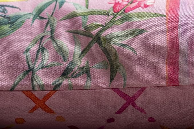 Maison d' Hermine Decorative Pillow Covers 18 x 18 Inch Square 100% Cotton Throw Pillow Covers with Invisible Zipper for Living Room Couch, Chair, Sofas, Bedroom, Home (Hesperides - Glamour)