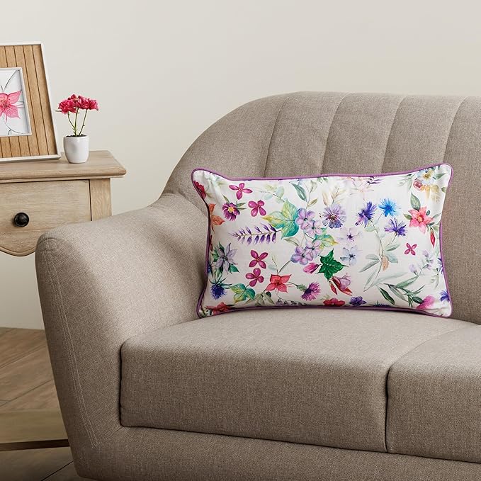 Maison d' Hermine Decorative Pillow Covers 12x20 Inch Rectangular 100% Cotton Throw Pillow Covers with Zipper - Chair, Couches, Sofas, Bedroom, Home for Easter Decorations (Chardon)