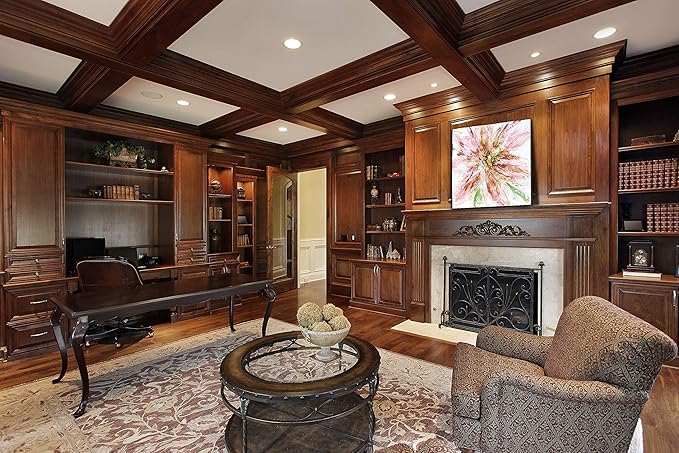 Wexford Home Floral Strokes Gallery Wrapped Canvas Wall Art, 16x16 (18646-16x16)