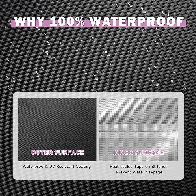Grill Cover for Blackstone 36 Inch Griddle with Hood, Outdoor Griddle Cover for Blackstone 2210/2212/2310/2322, Flat Top Grill Cover for 4 Burner 36" Griddle