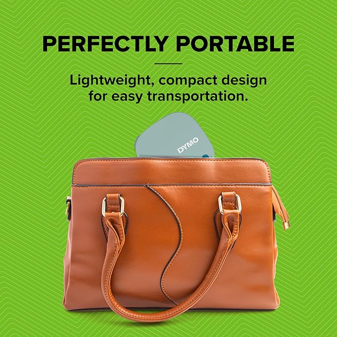 DYMO LetraTag 200B Bluetooth Label Maker | Compact Label Printer | Connects Through Bluetooth Wireless Technology to iOS and Android | Includes 1 White Paper Label Tape | Daydream Blue