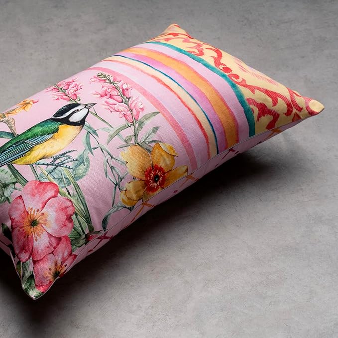 Maison d' Hermine Decorative Pillow Covers 12x20 Inch Rectangle 100% Cotton Throw Pillow Covers with Invisible Zipper for Living Room Couch, Chair, Sofas, Bedroom, Home (Hesperides - Glamour)