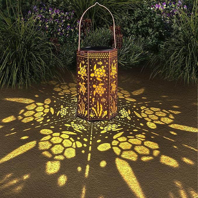 Styleonme Turtle Lover Solar Light, Mother's Day Lantern Gift for Mom Grandma Women Sister, Hanging Image Turtles Lanterns, Yard Corridor Garden Decor, Thanksgiving Day, Birthday Gifts