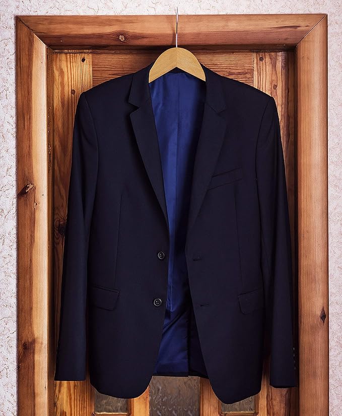 Utopia Home Premium Wooden Hangers 50 Pack - Durable & Slim Coat Hanger - Suit Hanger with 360-Degree Rotatable Hook - Wood Hangers with Shoulder Grooves (Natural Color)