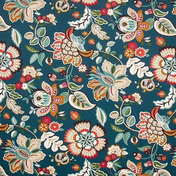 RSH DECOR: Tufted Adirondack Chair Cushion | 42.5” x 21” | All-Weather Spun Fabric | Water and Fade-Resistant | Outdoor Cushion for Patio Furniture | Telfair Peacock Blue