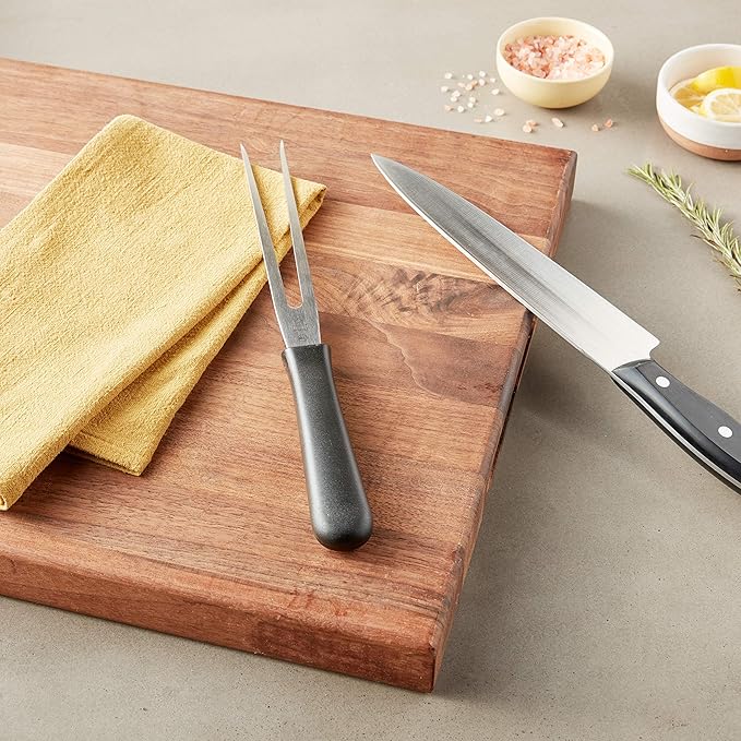 Mercer Culinary M14007 Millennia Black Handle, 7-Inch Straight, Cook's Fork