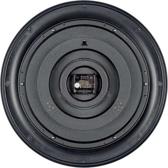 Bernhard Products Extra Large Wall Clock 18 Inch Quality Quartz Silent Non Ticking, Battery Operated for Home/Living Room/Over Fireplace Beautiful Decorative Roman Numeral Stylish Clock, Light Brown