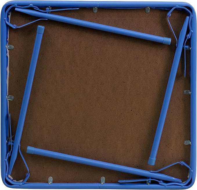 EMMA + OLIVER Kids Blue Folding Table Daycare Classroom