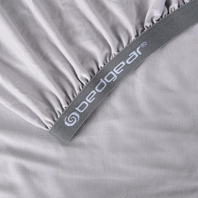 Bedgear Baby Hyper-Wool Performance Crib Sheet – Warmth No Overheating – Soft Touch Wool Blend – Fitted, Breathable, Machine Washable Crib Sheet – 50% Polyester, 45% Viscose, 5% Wool, Light Grey