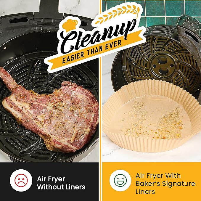 250 pcs Air Fryer Liners for Ninja, Round Disposable Airfryer Paper Liners – Non-Stick and Oil Proof for Easy Cleanup, Great for Oven, Pans & Baking – 8 Inch for 5-8 qt Basket