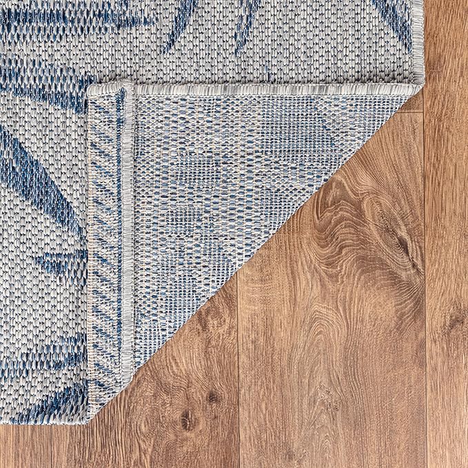 Keen Home Design Terrace Outdoor Area Rug - 8x10 Washable Indoor/Outdoor Rug for Patio, Kitchen, Balcony, Beach, Garden, Deck and Porch, Size: 7'7"x10'