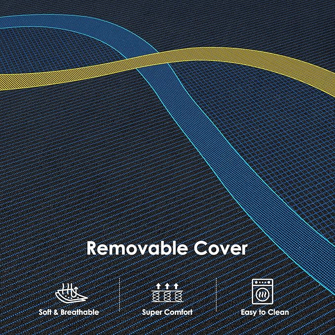 12 Inch Full Memory Foam Mattress with Removable Cover, Medium Firm, Breathable, Ergonomic Support, Mattress in a Box, Pressure Relief, No Fiberglass