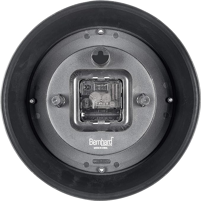 Bernhard Products Retro Wall Clock 12 Inch Seafoam Green Kitchen 50's Vintage Design Round Silent Non Ticking Battery Operated Quality Quartz Clocks for Home Office School Kids Bedroom Living Room