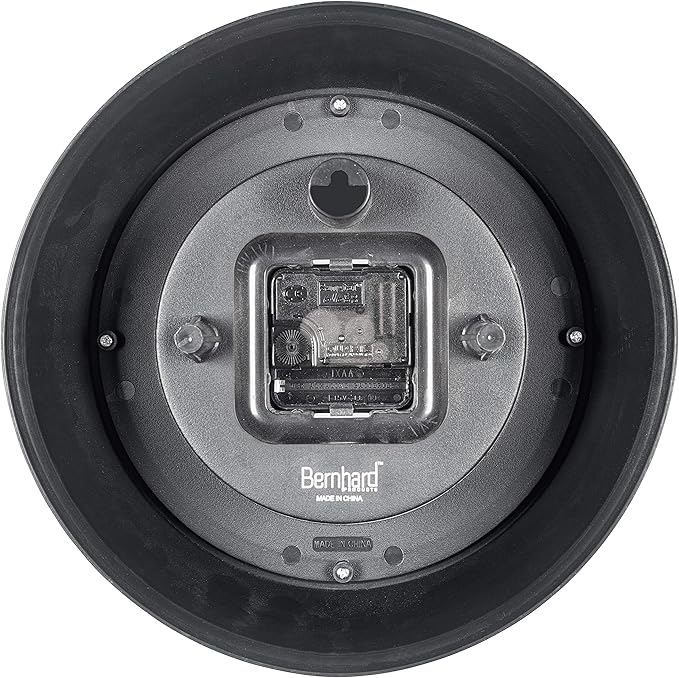 Bernhard Products Retro Wall Clock 9.5 Inch Blue Kitchen 50's Vintage Design Round Silent Non Ticking Battery Operated Quality Quartz Clock (Robin Egg Blue)