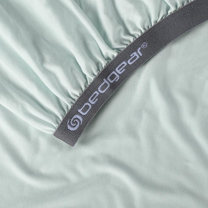 Bedgear Baby Hyper-Wool Performance Crib Sheet – Warmth No Overheating – Soft Touch Wool Blend – Fitted, Breathable, Machine Washable Crib Sheet – 50% Polyester, 45% Viscose, 5% Wool, Light Green