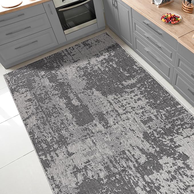 Keen Home Design Terrace Outdoor Area Rug - 9x12 Washable Indoor/Outdoor Rug for Patio, Kitchen, Balcony, Beach, Garden, Deck and Porch, Size: 8'10"x12'