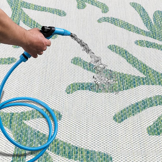 Keen Home Design Terrace Outdoor Runner Rug - 2x6 Washable Indoor/Outdoor Rug for Patio, Kitchen, Balcony, Beach, Garden, Deck and Porch, Size: 2'2"x5'7"