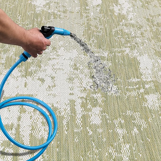 Keen Home Design Terrace Outdoor Runner Rug - 2x8 Washable Indoor/Outdoor Rug for Patio, Kitchen, Balcony, Beach, Garden, Deck and Porch, Size: 2'2"x7'7"