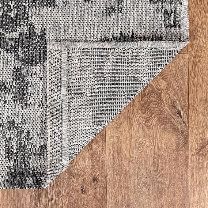 Keen Home Design Terrace Outdoor Area Rug - 6x9 Washable Indoor/Outdoor Rug for Patio, Kitchen, Balcony, Beach, Garden, Deck and Porch, Size: 6'x8'10"