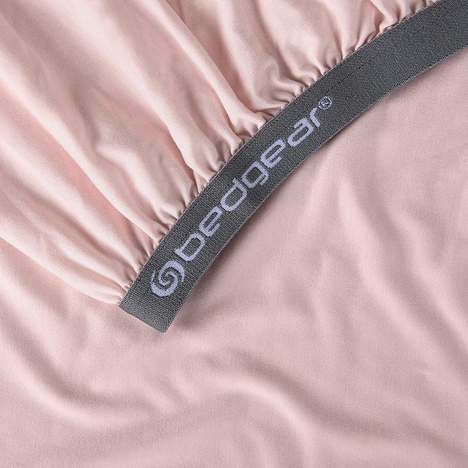 Bedgear Baby Hyper-Wool Performance Crib Sheet – Warmth No Overheating – Soft Touch Wool Blend – Fitted, Breathable, Machine Washable Crib Sheet – 50% Polyester, 45% Viscose, 5% Wool, Light Pink